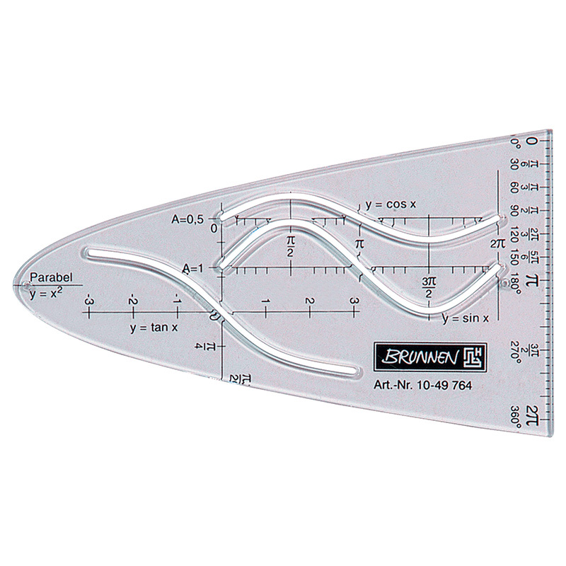 Liniuotė Parabolė Brunnen Skaidri Officeday