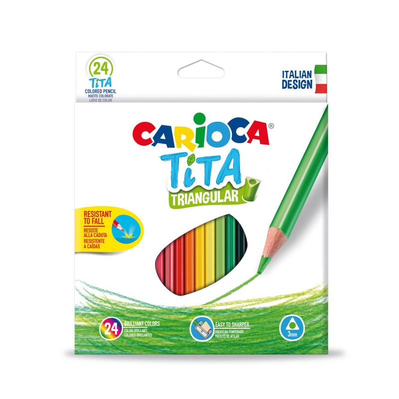 Carioca Baby - Triangular color pencils Set of 10