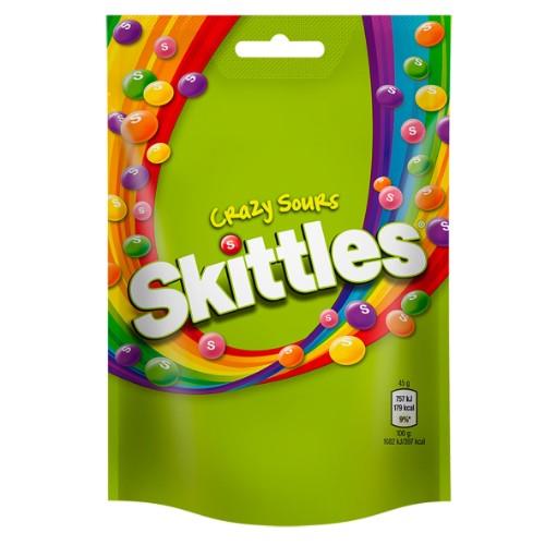 Dražė SKITTLES Crazy Sours Pouch, 174 G | Officeday