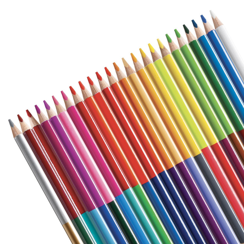 Officeday  Colored pencils CARIOCA BICOLOR, triangular, 12 pcs/pack